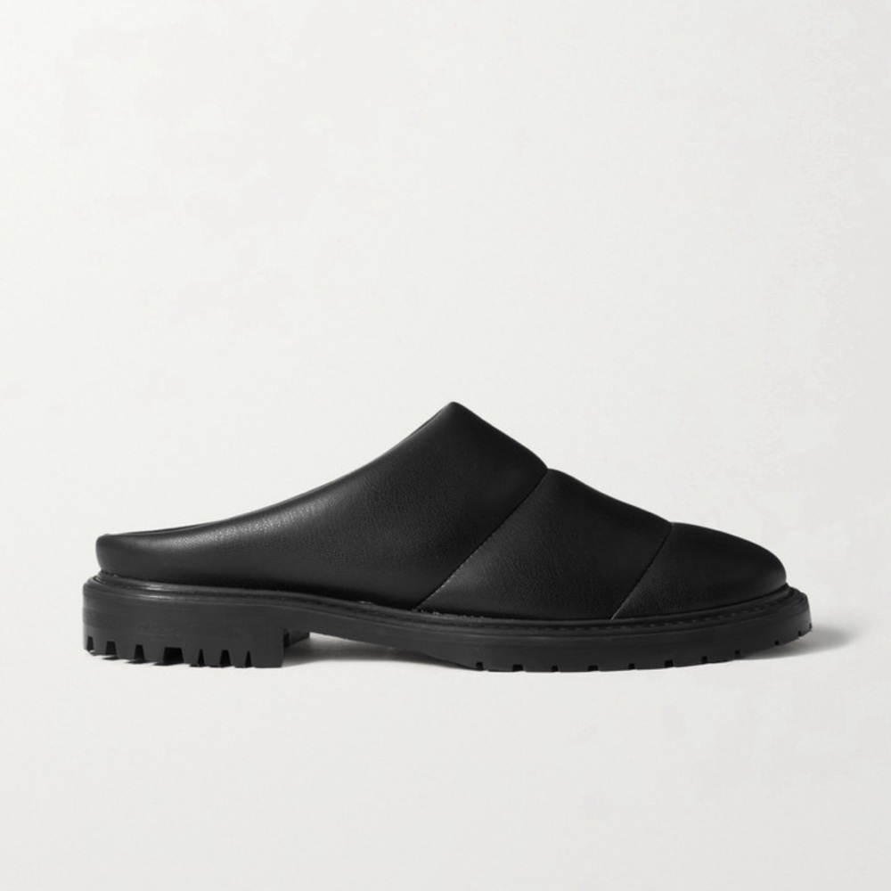 Staud Astro quilted vegan mules